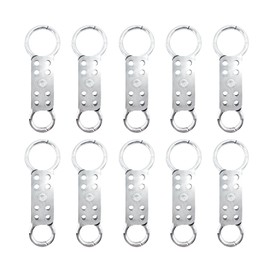 BULANGDI Lockout Tagout Hasp 10 Pack 8 Hole Design Fireproof Flower Safety Double Head Aluminum Buckle Lock