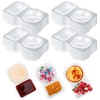 saerryor 20Pcs Reusable Snack Pack Containers,Reusable Snack Pots with Lids,Double