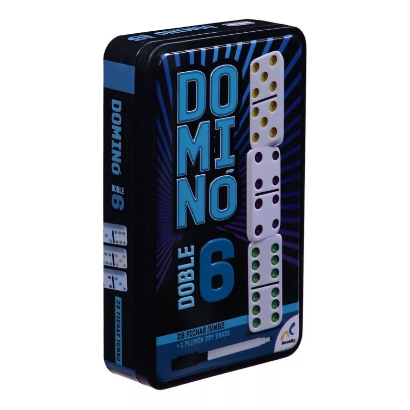 Novelty Juego De Mesa Novelty Domino Doble 6 Con 28