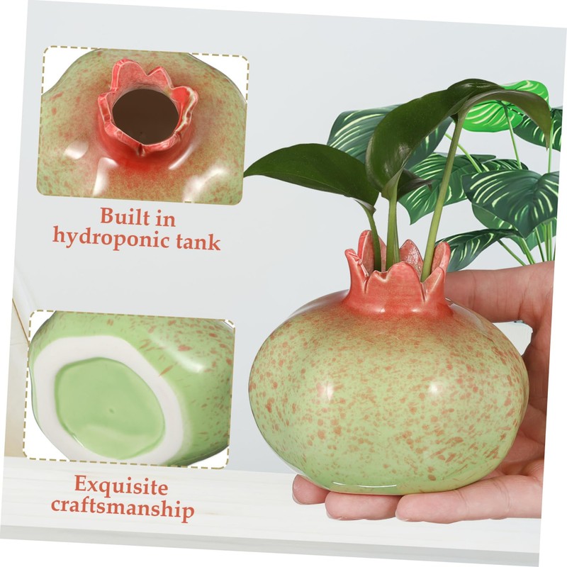 Gatuida Fruit Shaped Ceramic Vase for Dining Table Hydroponic Plant