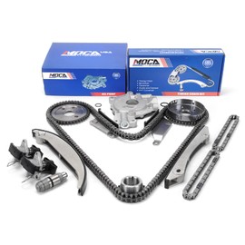 MOCA Timing Chain Kit Oil Pump Kit Fit 2002-2007 Concorde Sebring 300 & for Dodge Intrepid & for Dodge Charger Stratus 2.7L V6 24V DOHC R - NGC Cam Gear