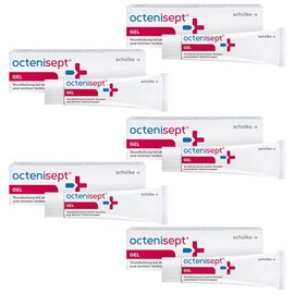5 x 20 ml Schülke Octenisept® Gel Wound Gel Healing Ointment Burns Sunburn Gel Protection Tube