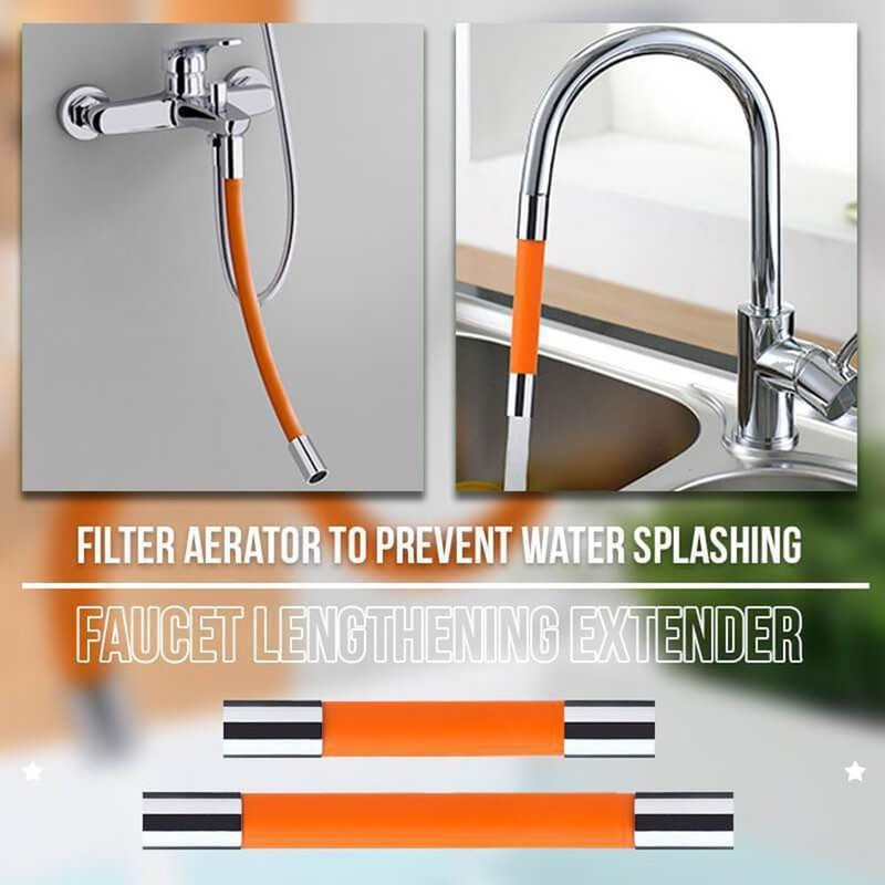 Universal Rotating Extension Tube 360° Rotatable Free Bending Faucet Lengthening
