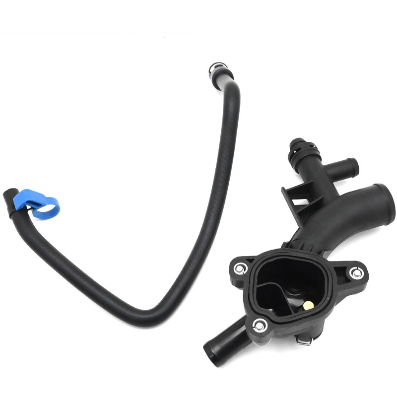 Vkinman 25193922 Car Coolant Housing Water Outlet with Sensor Hose,