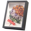 FAVORTALK 3D Shadow Box 8X6 Inch 3D Shadow Box Frame 3 CM Inner Depth Wooden Deep Box Frames for Tabletop and Wall Deep Frame Display Box Deep Picture Frame for Flower Memorabilia (Black,5CM)