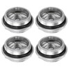 HARFINGTON 4pcs Air Compressor Oil Sight Glass 36 x 1.5mm