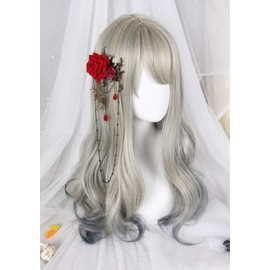Inman Full Wig, Wig, Long, Soft & Fluffy, Curls, Curly Hair, Natural, Harajuku, Lolita, High Quality, Heat Resistant, Gradation -