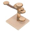 Wooden Hamster Platform Toy Hamster Playground Stand Rotating Ladder for