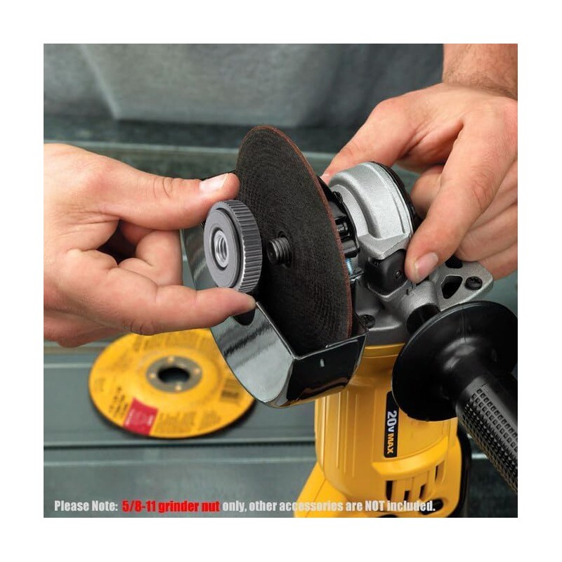 Yakamoz 5/8"-11 Grinder Nut, Self-Locking Quick Release Fast Locking Nut