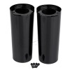 Unbranded 2" Extended Fork Slider Covers Black For Harley Electra