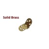 QCAA Solid Brass Table Folding Flip Top Hinge, 2-3/4"x1-3/16, Polished