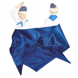 Krause & Sohn Neckerchief Blue Costume Accessory Pioneer DDR Theme Party Fancy Dress ONostalgia, blue