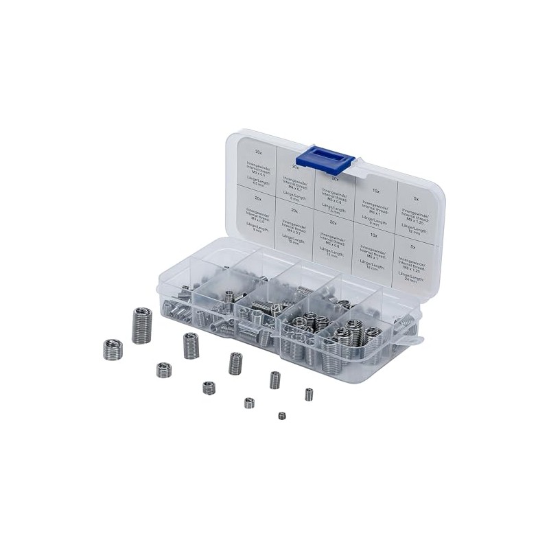 BGS 74506 Thread Repair Insert Assortment Stainless Steel 150 Pieces