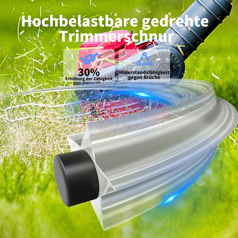 Forever Speed String Grass Trimmer Lines Black Grey 2.4 mm