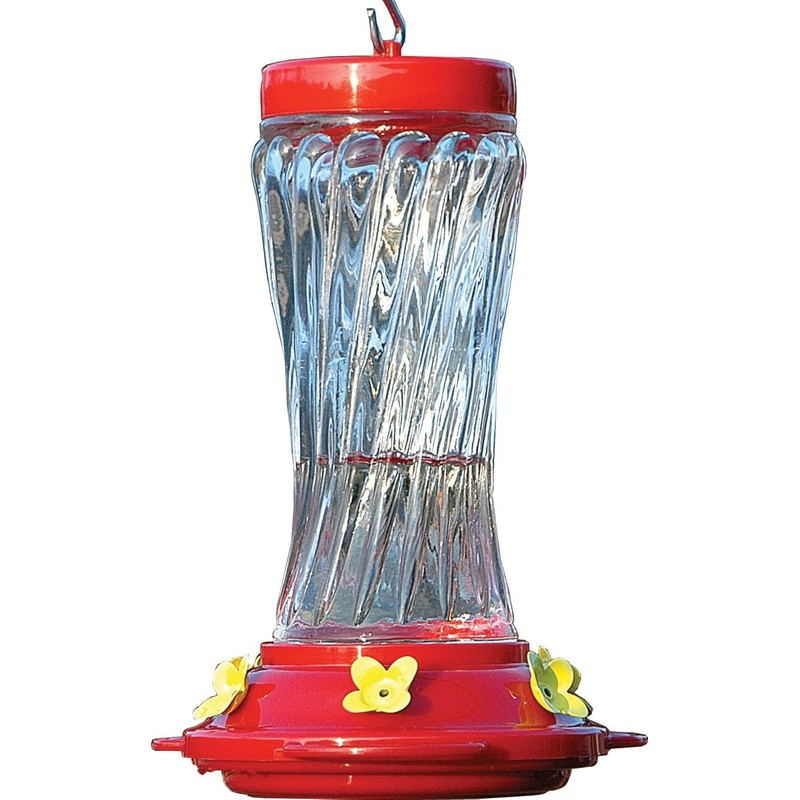 Audubon Swirl Glass Hummingbird Feeder, 16 oz. Model NA35225