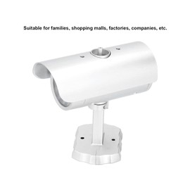 Simulation Fake Camera, Fake Dummy CCTV Imitation Simulation Cameras Monitor with Red LED Flashing Function, for Home Business Safety