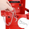 QWORK Heavy Duty Vehicle Bracket, Fire Extinguisher Brackets&Mounts-St12 Steel Red,