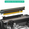 PCIE Card Adapter 90 Degree Computer PCIE Slot Converter for