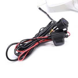 AUTOXBERT Car Winter Universal Heated Steering Wheel Cover Kit Diy Heating Warm Pad Blue Lamp Switch Winter Hand Warmer 12V