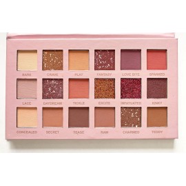 Paleta De Sombras 18 Tonos Neutros Nude Mate Y Glitter