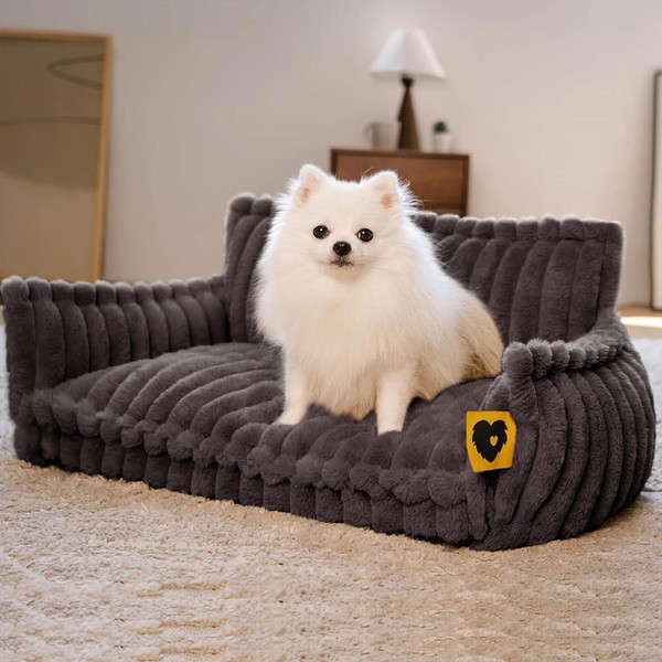 FUNNY FUZZY Dog Bed for Small Dogs - Orthopedic Dog