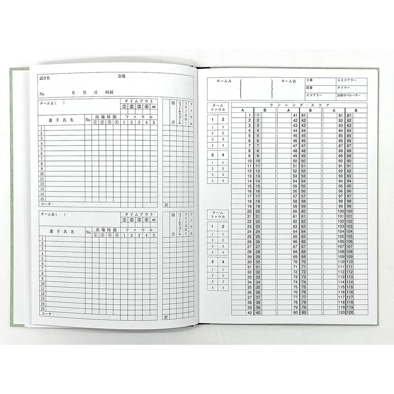 So Sha Mini Basketball Scorebook