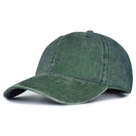 TSSGBL - Gorras de béisbol clásico de algodón lavadas, no estructuradas, de perfil bajo, ajustable, para hombre y mujer, S-M-L-XXL, A08 Lavado Verde Ejército, Medium-Large
