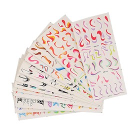 12 Pegatinas Autoadhesivas para Uñas, para Manicura, Bricolaje, para Decoración de Uñas, para Mujeres, Niñas, Niños, Fiesta de Cumpleaños,