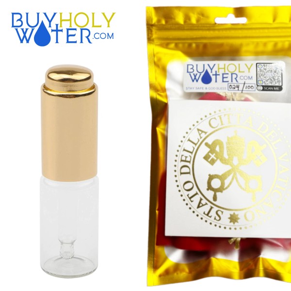 Holy Water Portable 15ml Vial Font ✞ Blessed by Pope