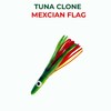 6" Tuna Clone Lures, 6 Pcs Mexican Flag Unrigged, for