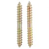 Hyuduo 10pcs Dowel Screw Iron Double Ended Screw Zinc Plating