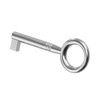 Gedotec Furniture Key Nickel-Plated | 1 Piece | Beard Key Metal | Salieri | Decorative Replacement Key Antique | 30 mm | Replacement Key | Key with Euro Lock | Additional Key for Furniture Lock