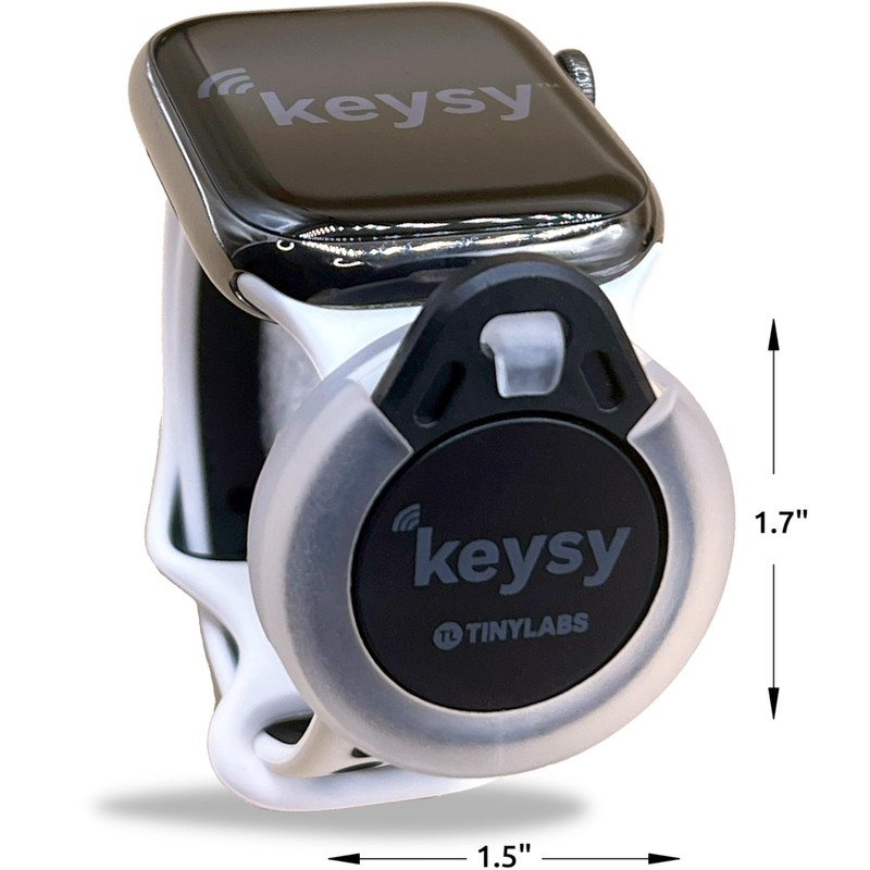 Keysy Key Fob Holder for Watch Band RFID (Clear)