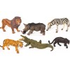Realistic Safari Animals Playset with Soft Playmat & Storage Box
