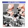 bylikeho 2Pcs Motorcycle Helmet Lock,Motorcycle Helmet Accessories Car Accessories Universal