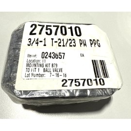 Asahi America B79 Ball Valve 1" Mounting Kit 3/4-1 T-21/23 PW PPG (OEM) *NEW*