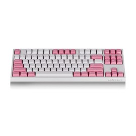 Leopold FC750RBT White/Pink TKL Bluetooth PD Double Shot PBT Mechanical Keyboard Cherry MX Red