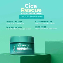 Luxe Organix Cica Rescue Gentle Bright Derma Relief Moisturizer 50g