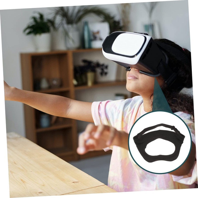 IWOWHERO Adjustable VR Eye Mask Cover Breathable Sweatband for Virtual