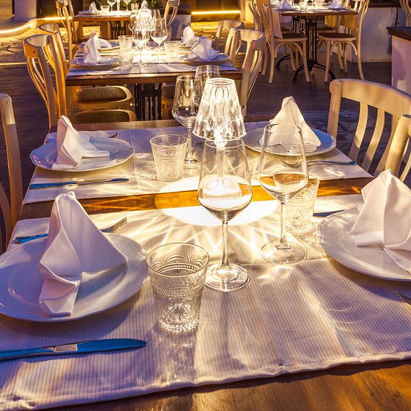 LED Crystal Table Light USB Charging Transparent Prism Dimmable Desk