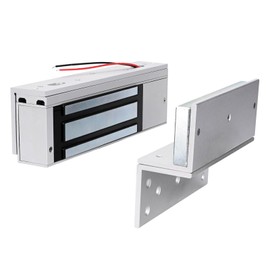 Electric Magnetic Door Lock with Z and L Bracket Outdoor Waterproof 500KG 1200lb Holding Force Electromagnet Lock 12V DC Fail Safe NC Mode for Access Control System