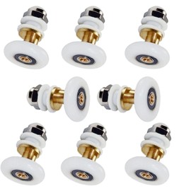 Shower Door Rollers,The Bathroom Glass Sliding Door Pulleys/Runners/Wheels,20mm Modern Shower Glass Door Rollers Replacement,8Pcs