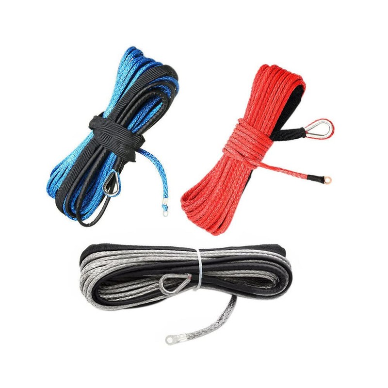 3/16" 50FT 7000Lbs Synthetic Winch Rope, KMFCDAE Universal Heavy Duty