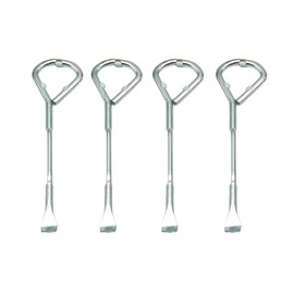 Metal Paint Can Opener Bottle Opener Steel Paint Can Opening Tool Multifunctional Painter Tool Can Opener 4 Pack (4)