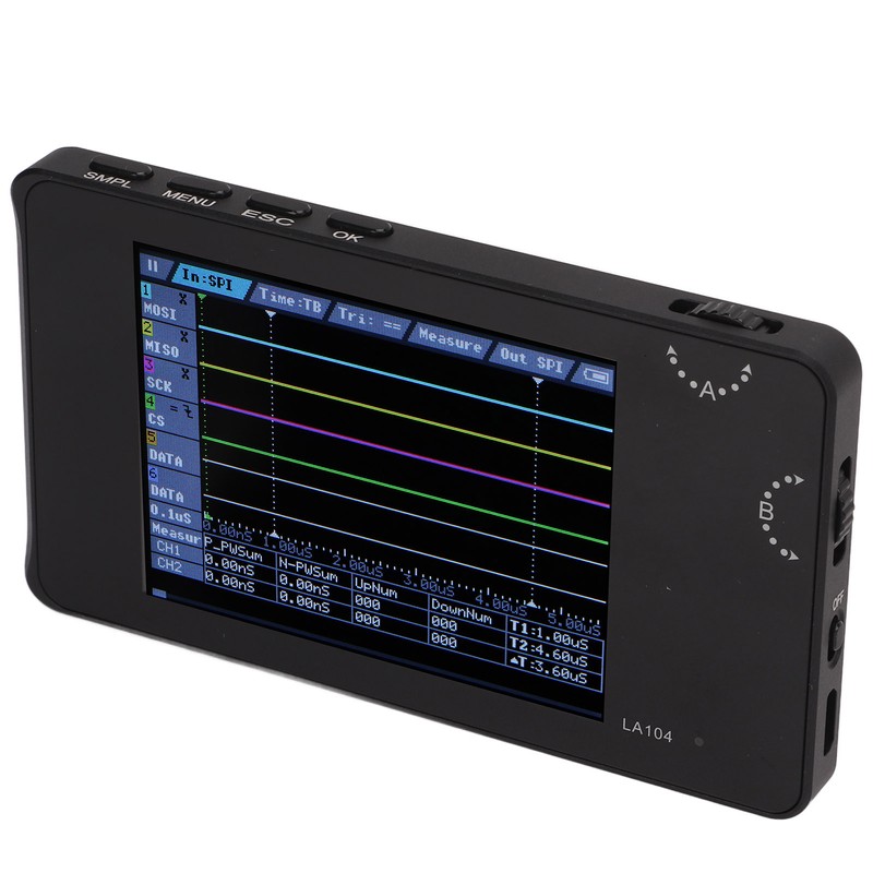 Portable Logic Analyzer 4 Channel Programmable Handheld Logic Analyzer Device