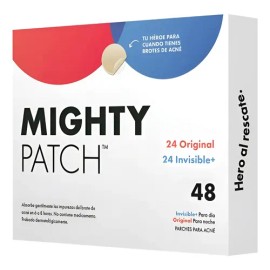 Parches Antiacn Mighty Patch Invisible  Pack 48 pzas DaNoche Hipoalergnico                                                                            