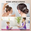 4 Pcs Ring Style Donut Bun Shaper with 20 Hair