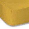 Bianca Plain Dyed Mustard Fitted Sheet 105 x 200 cm