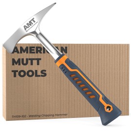 AMERICAN MUTT TOOLS Welding Chipping Hammer – 14 oz Welding Hammer Chipping Slag – Slag Hammer, Chipping Hammer Welding, Welder Hammer, Welding Chipping Hammer, Welders Chipping Hammer
