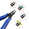Riloventa 3-Piece Side Cutter Small Set, Wire Cutter Angled, Model
